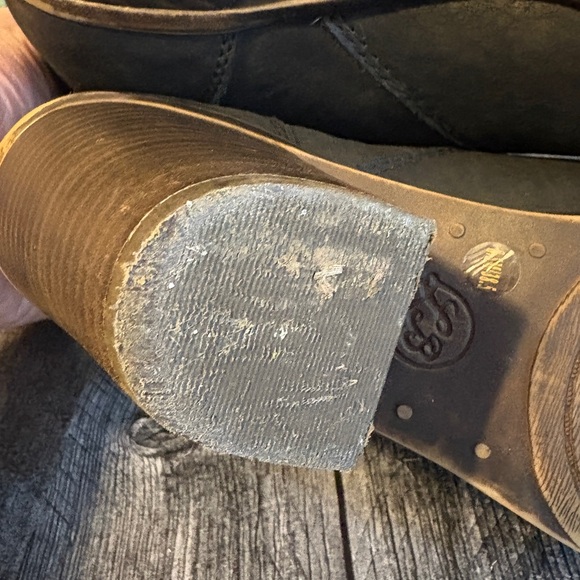 Lucky Brand LK-EHLLEN pebble finish leather boots size 8.5 - Picture 7 of 11